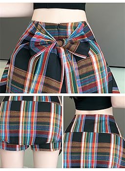 メゾンドドルチェ　チェックスコート　キュロット　ショートパンツ　スカート 新品 セドールJAPAN 値下げ 在庫処分 スカート 膝丈 タイト チェック